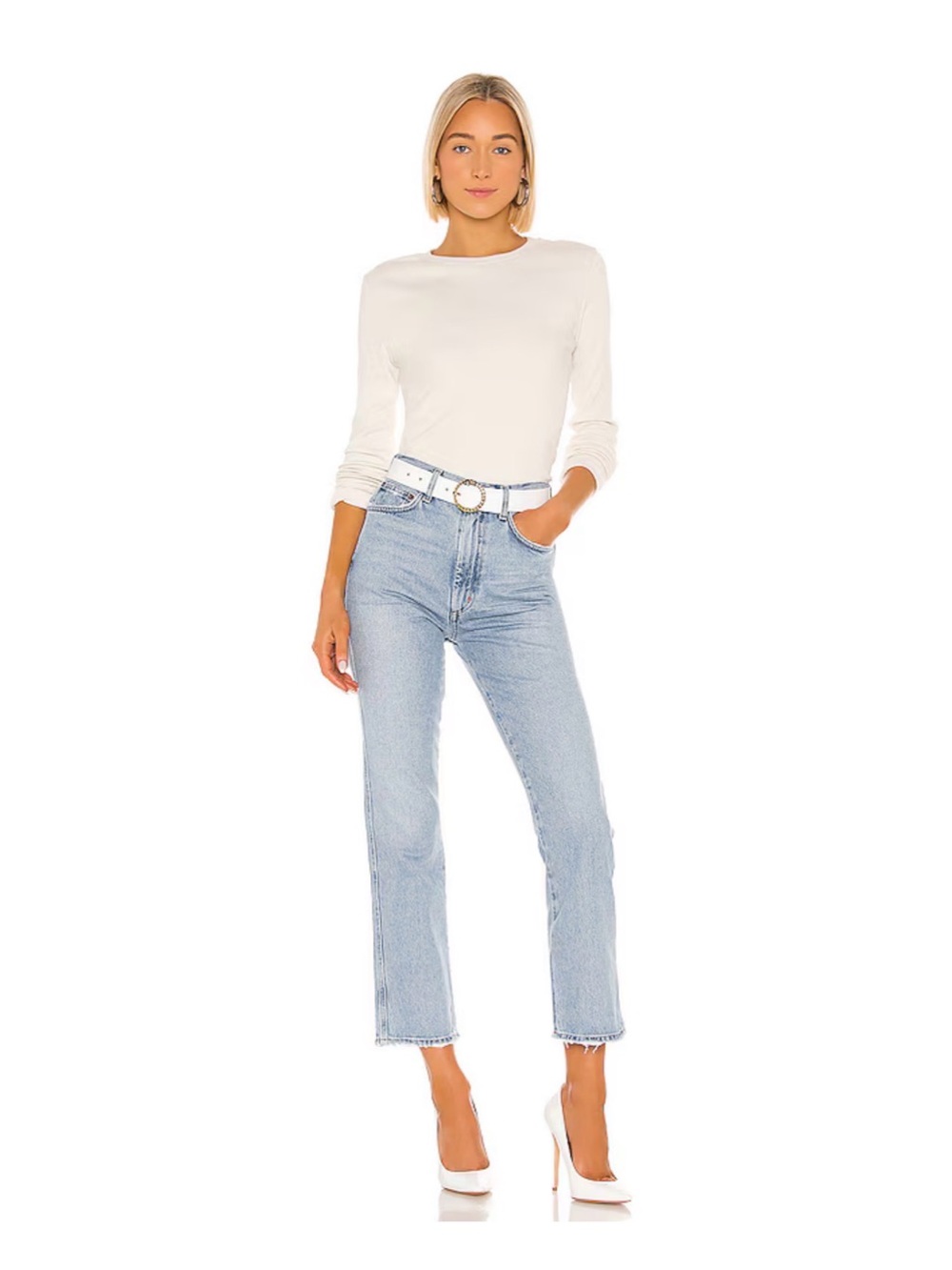 AGOLDE Size 25 Pinch Waist High Rise Kick Jeans in Riptide